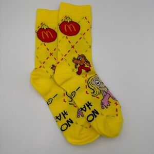 McDonald's Yellow Grinch Sox New Unworn Christmas Limited Edition